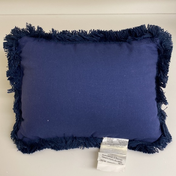 Tapestry / Needlepoint “Love Makes The World Go Round” Accent Pillow 10x13” New - Picture 2 of 8